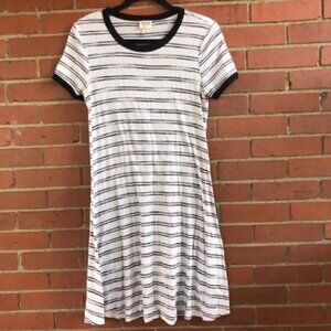 Mossimo Target Navy Blue & white t shirt dress M